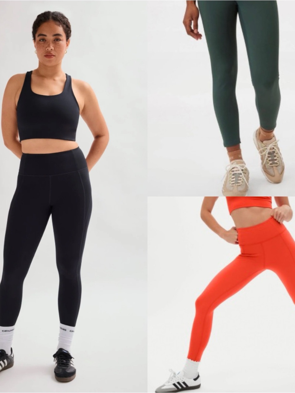 Bundle of 3 Girlfriend Collective High-Rise Compressive Leggings (RARE colors!)